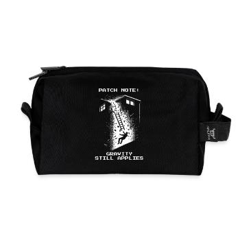 Ramoneur Gravity Roof Rétro Pixel Art - Trousse de toilette en tissu recyclé - noir - Devant