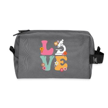 Amour Scientifique de laboratoire médical Boho Arc-en-ciel MLS - Trousse de toilette en tissu recyclé - anthracite - Devant