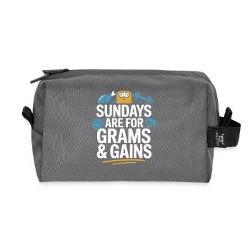Prepared Squad Speiseplaner Food Organization - Recycelte Kulturtasche - Anthrazit - Vorne