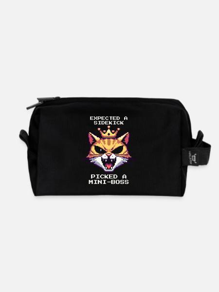 Statt Sidekick | Tierheim Hund Katze - Recycelte Kulturtasche - Schwarz