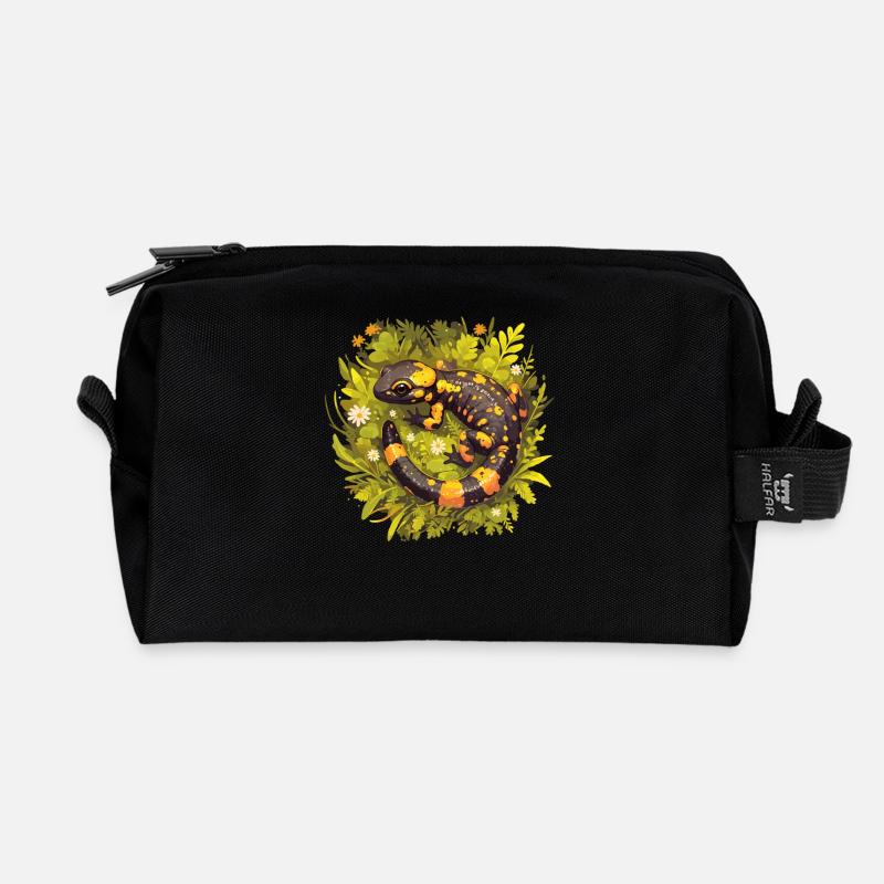 Salamanders Salamander - Recycelte Kulturtasche - Schwarz