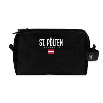 Sankt Pölten Österreich - Recycelte Kulturtasche - Schwarz - Vorne