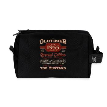 70. Geburtstag Oldtimer Juni Jahrgang 1955 - Recycelte Kulturtasche - Schwarz - Vorne
