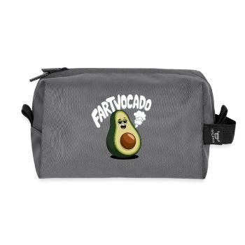 Lustige Avocado Furzen Pupsen Fartvocado - Recycelte Kulturtasche - Anthrazit - Vorne