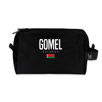 Gomel Belarus Weißrussland - Recycelte Kulturtasche - Schwarz - Vorne