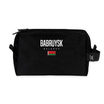 Babruysk Belarus Weißrussland - Recycelte Kulturtasche - Schwarz - Vorne