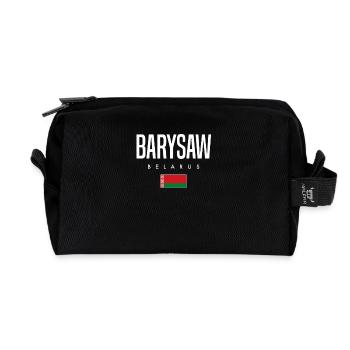 Barysaw Belarus Weißrussland - Recycelte Kulturtasche - Schwarz - Vorne
