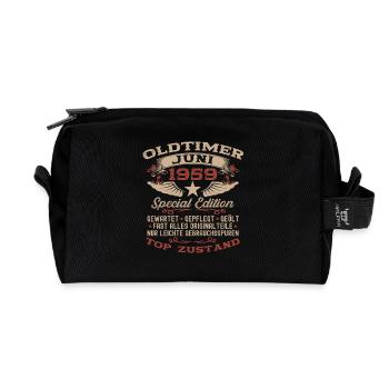 66. Geburtstag Oldtimer Juni Jahrgang 1959 - Recycelte Kulturtasche - Schwarz - Vorne