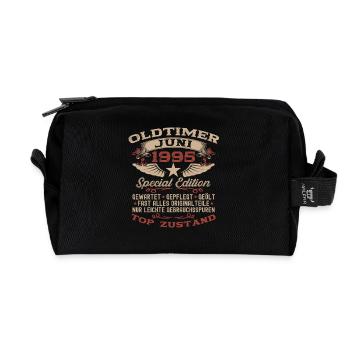 30. Geburtstag Geschenk Mann Oldtimer Juni 1995 - Recycelte Kulturtasche - Schwarz - Vorne
