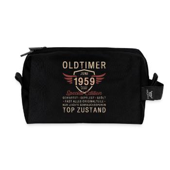 66. Geburtstag Oldtimer Juni Jahrgang 1959 - Recycelte Kulturtasche - Schwarz - Vorne