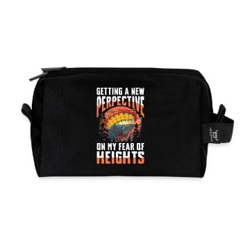 Neue Perspektive Auf Meine Höhenangst - Recycelte Kulturtasche - Schwarz - Vorne