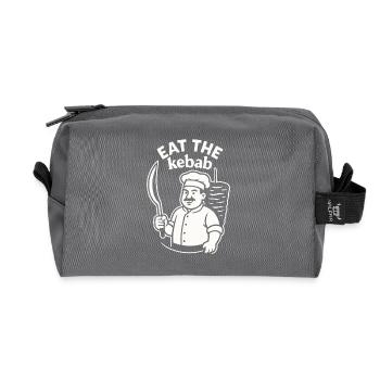 Dicton de la nourriture Doner Kebab - Trousse de toilette en tissu recyclé - anthracite - Devant