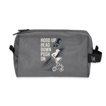 Nursery Dad Fatherhood Pride - Recycled Toiletry Zip Bag - anthracite - Front