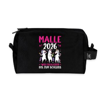 Malle 2026 Wir Eskalieren Bis Zum Schluss - Recycelte Kulturtasche - Schwarz - Vorne
