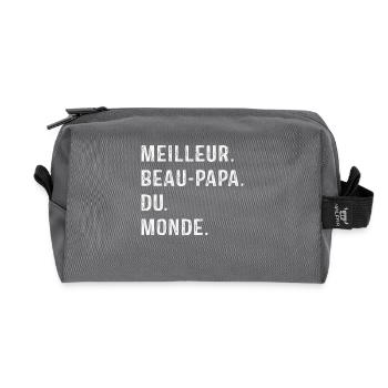 Bester Schwiegervater der Welt Vatertag - Recycelte Kulturtasche - Anthrazit - Vorne