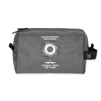 Achievement: A look into space | Astronomy Stars - Recycled Toiletry Zip Bag - anthracite - Front
