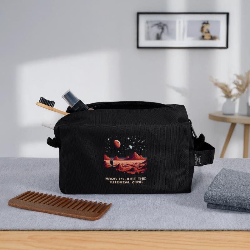 Mars Tutorialzone | Planet Astronomy Space Travel Recycled Toiletry Zip Bag