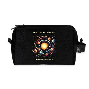 Orbitmechanik | Planeten Physik Astronomie - Recycelte Kulturtasche - Schwarz - Vorne