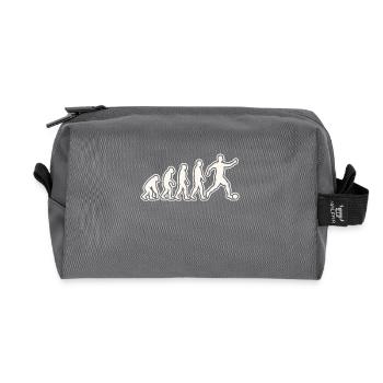 Évolution pour devenir footballeur - Trousse de toilette en tissu recyclé - anthracite - Devant