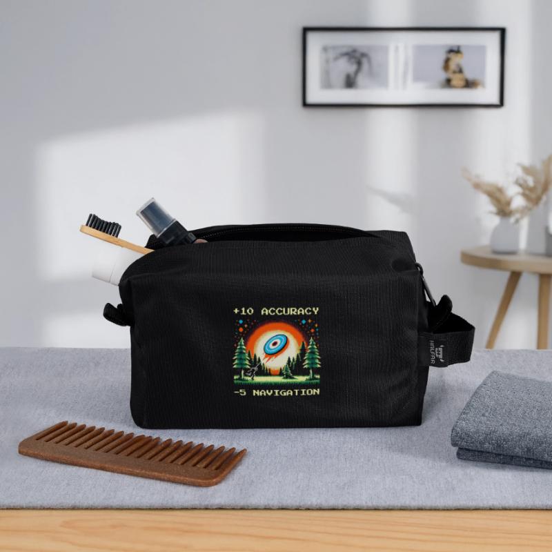 +10 Accuracy | Disc Golf Technique Flight Path Objectives Recycled Toiletry Zip Bag
