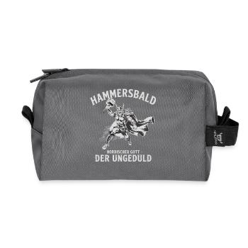 Hammersbald – Nordischer Gott der Ungeduld - Recycelte Kulturtasche - Anthrazit - Vorne