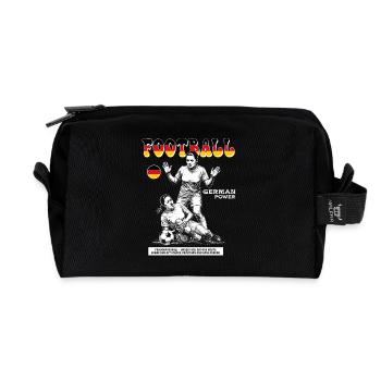 German Fußballspielerin Shirt: Faulspiel mit Folge - Recycelte Kulturtasche - Schwarz - Vorne