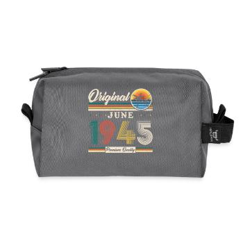 Juni 1945 Vintage Retro Geburtstagsgeschenk - Recycelte Kulturtasche - Anthrazit - Vorne