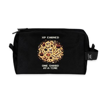 Fragment XP Pro | Archéologie Céramique Fouille - Trousse de toilette en tissu recyclé - noir - Devant