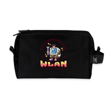 Ich repariere dein WLAN - Recycelte Kulturtasche - Schwarz - Vorne