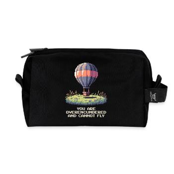 Überladen – kein Flug möglich | Ballon Thermik - Recycelte Kulturtasche - Schwarz - Vorne