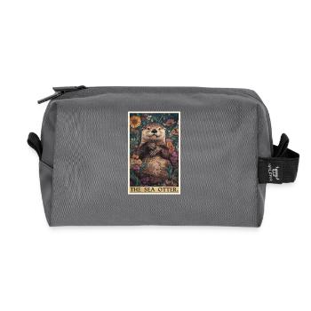 Loutre de mer - Trousse de toilette en tissu recyclé - anthracite - Devant