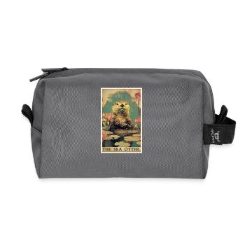 Loutre de mer - Trousse de toilette en tissu recyclé - anthracite - Devant