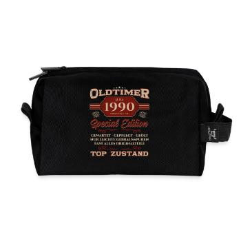 35. Geburtstag Geschenk Mann Oldtimer Juli 1990 - Recycelte Kulturtasche - Schwarz - Vorne