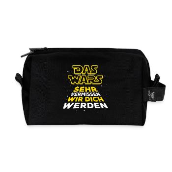 Das Wars - Verabschiedung - Mitarbeiter - Recycelte Kulturtasche - Schwarz - Vorne