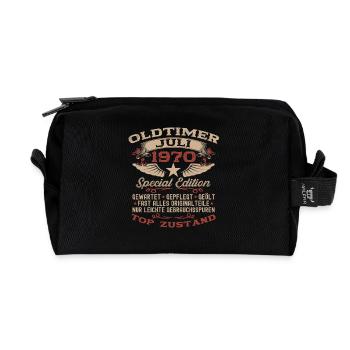 55. Geburtstag Oldtimer Juli Jahrgang 1970 - Recycelte Kulturtasche - Schwarz - Vorne
