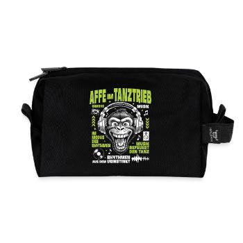Sound Fratze Shirt: Großstadt-Affe auf Anschlag - Recycelte Kulturtasche - Schwarz - Vorne