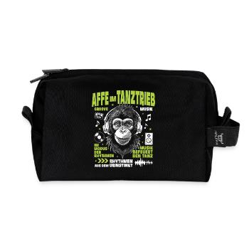 Jungle Bass T-Shirt – Young Chimpanzee Groove - Trousse de toilette en tissu recyclé - noir - Devant