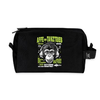 Jungle Bass T-Shirt – Young Chimpanzee Groove - Trousse de toilette en tissu recyclé - noir - Devant