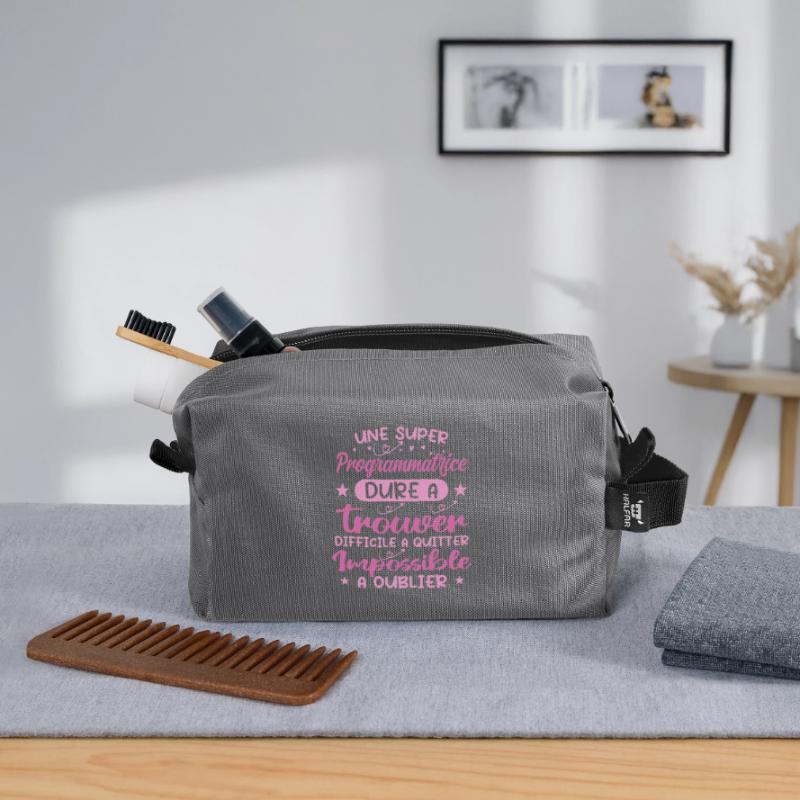 A Super Programmer - Programmer Gift Recycled Toiletry Zip Bag