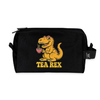 Tee Rex - Recycelte Kulturtasche - Schwarz - Vorne