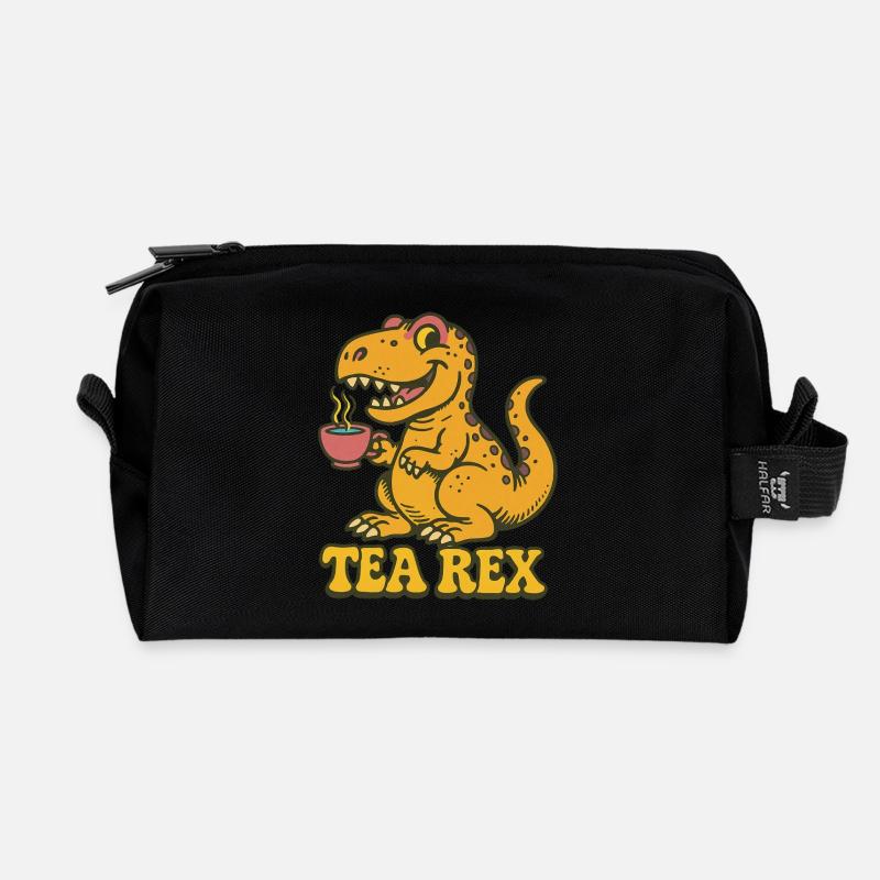 Thé Rex - Trousse de toilette en tissu recyclé - noir