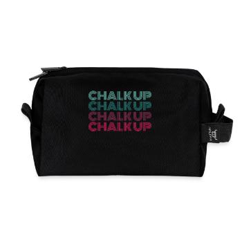 Boulderer Chalk Up Bouldern - Recycelte Kulturtasche - Schwarz - Vorne
