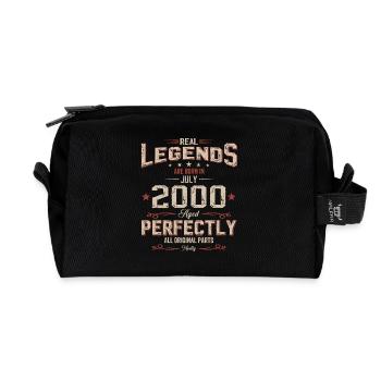 25. Geburtstag Geschenk Mann Original Juli 2000 - Recycelte Kulturtasche - Schwarz - Vorne