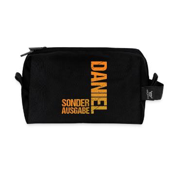 Daniel - Trousse de toilette en tissu recyclé - noir - Devant