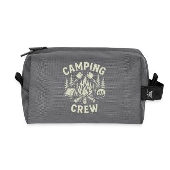 Camping Crew Funny Gift for Camping Lovers - Recycled Toiletry Zip Bag - anthracite - Front