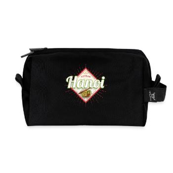 Hanoï (Vietnam) Soupe de nouilles Pho Souvenir - Trousse de toilette en tissu recyclé - noir - Devant