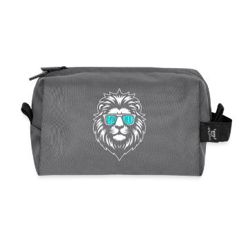 Löwe Daniel - Recycelte Kulturtasche - Anthrazit - Vorne