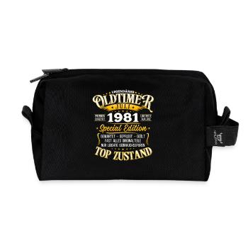 44. Geburtstag Original Juli Jahrgang 1981 - Recycelte Kulturtasche - Schwarz - Vorne
