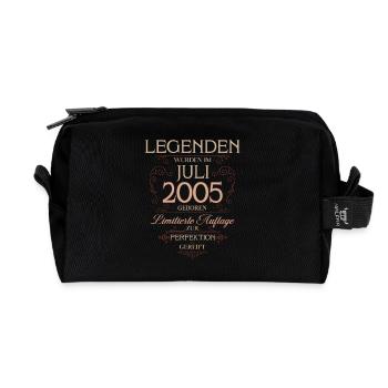 20ème anniversaire cadeau mari légende juillet 2005 - Trousse de toilette en tissu recyclé - noir - Devant