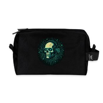 Gamer Skull - TechGaming Totenkopf - Recycelte Kulturtasche - Schwarz - Vorne